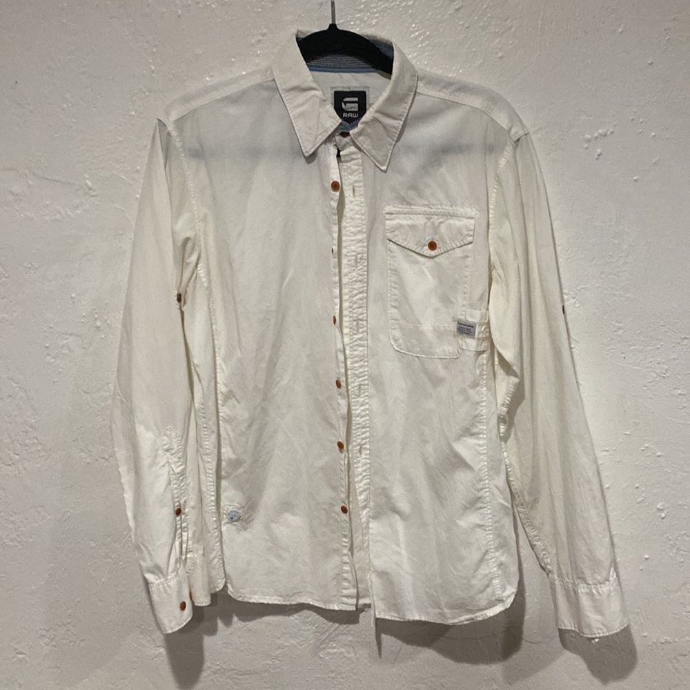 G Star Raw Denim button down shirt Size L